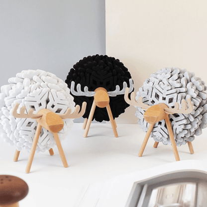 Alma Elk 12-Piece Coaster Set