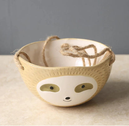 Lazy Ceramic Hanging Succulent Planter