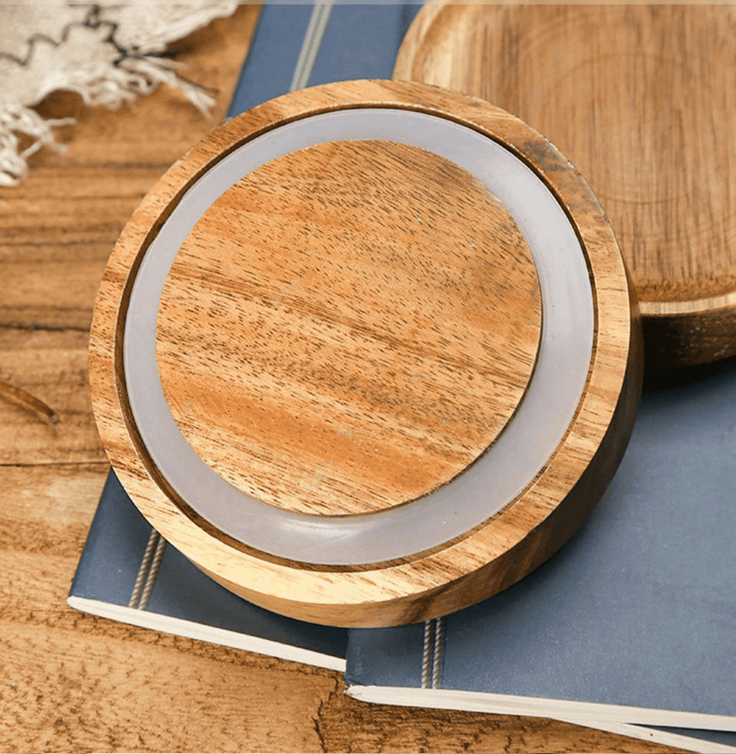 Acacia & Glass Food Storage Bins