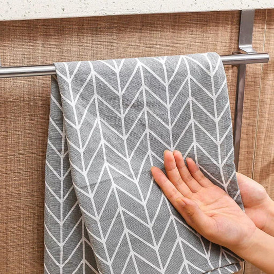 Stainless Steel Towel Rack for Cabinet Doors