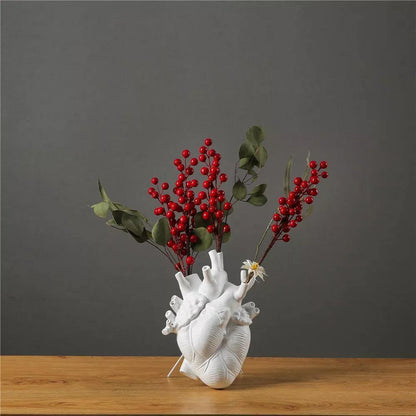 Heart-Shaped Ceramic Vase