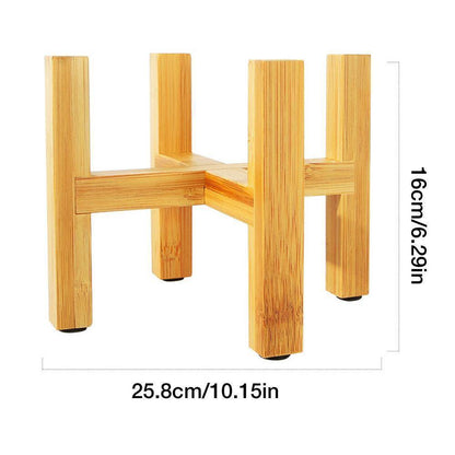 EcoHaven Bamboo Wood Plant Stand