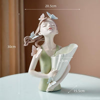Green Girl Vase