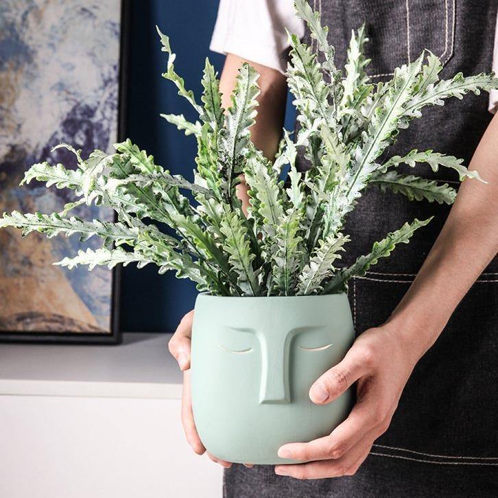 Restful Gaze Abstract Face Planter