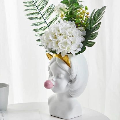 Bubbly Babe Popart Planter Vase
